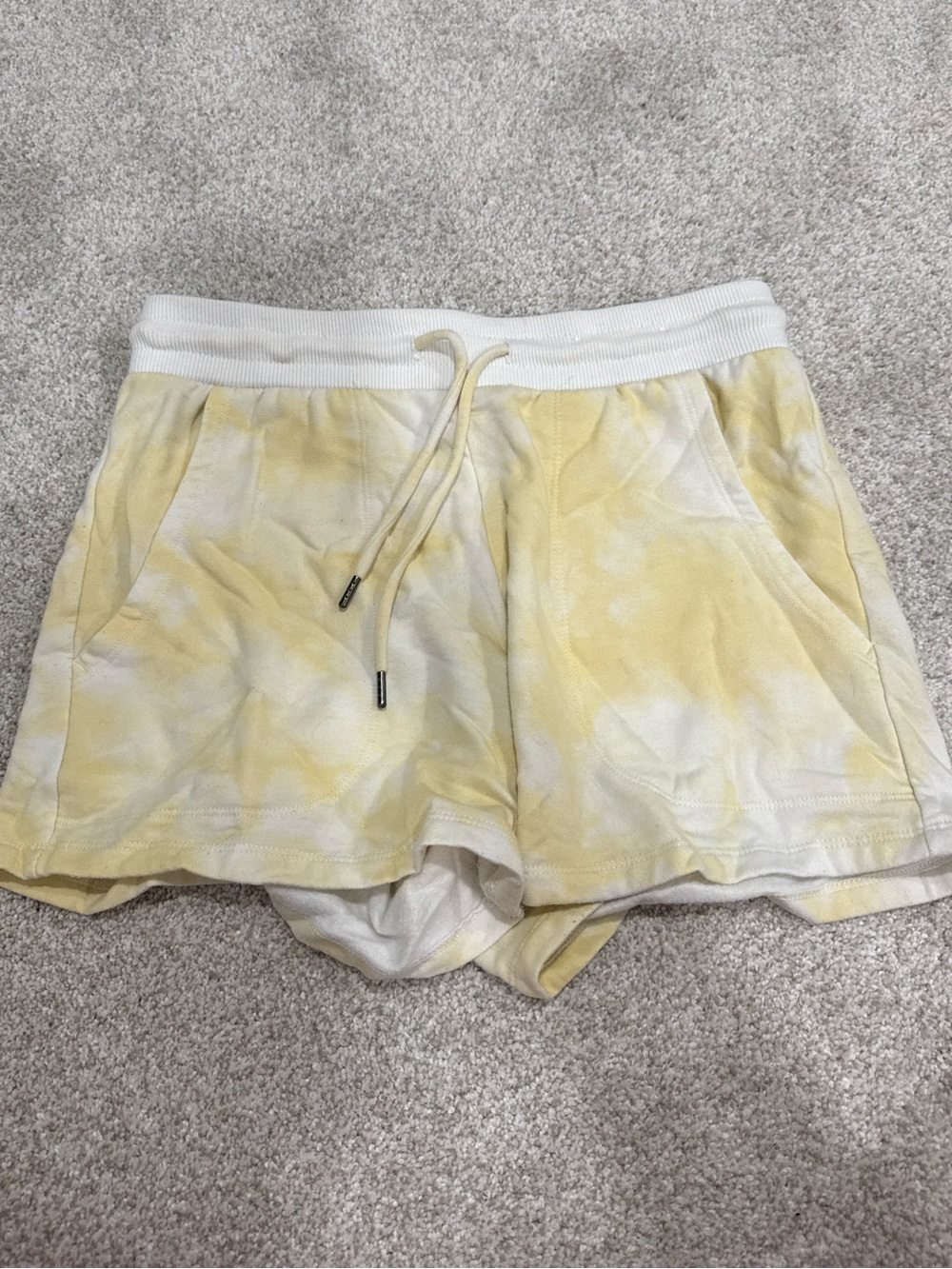 Target Yellow Tie-Dye Athletic Lounge Shorts